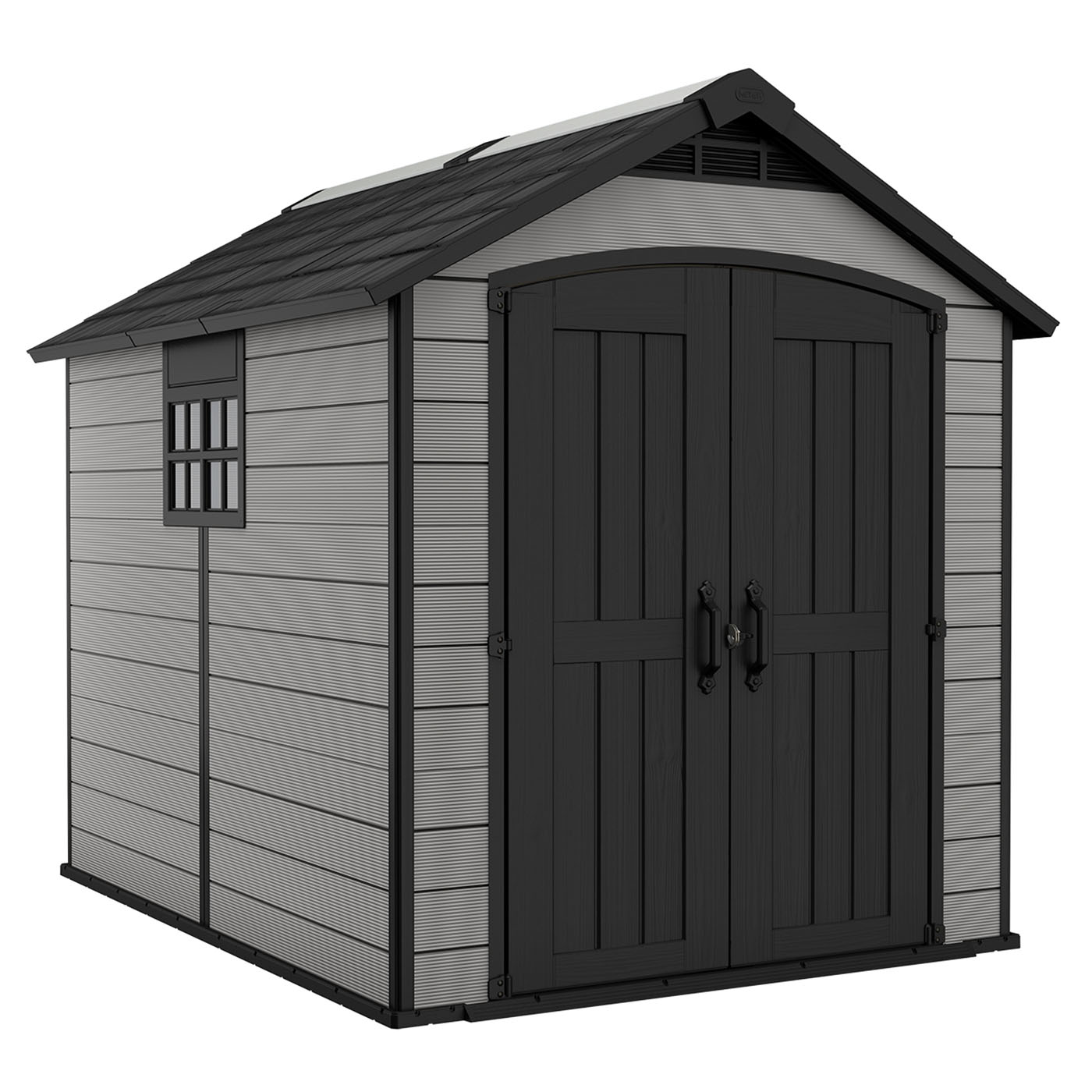 Keter Premier 759 Outdoor Apex Garden Storage Shed 75 X 9 Feet Grey